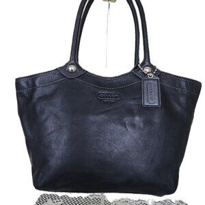 Euc Vintage Coach Bleeker Y2k Black Leather Shoulder Bag Purse